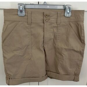 Eddie Bauer Women's Cargo Shorts Hiking Travel Casual Khaki‎ Size 4